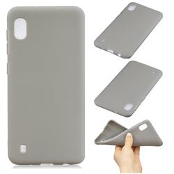 Candy Soft Silicone Phone Case for Samsung Galaxy A10 - Gray
