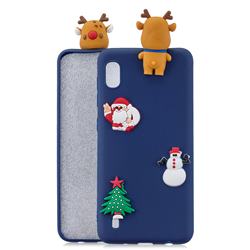 Navy Elk Christmas Xmax Soft 3D Silicone Case for Samsung Galaxy A10