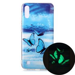 Flying Butterflies Noctilucent Soft TPU Back Cover for Samsung Galaxy A10