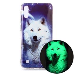 Galaxy Wolf Noctilucent Soft TPU Back Cover for Samsung Galaxy A10