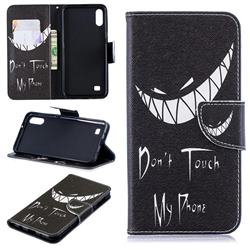 Crooked Grin Leather Wallet Case for Samsung Galaxy A10