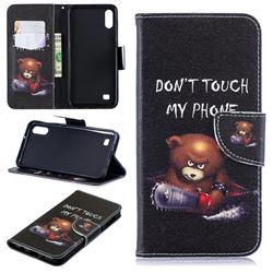 Chainsaw Bear Leather Wallet Case for Samsung Galaxy A10