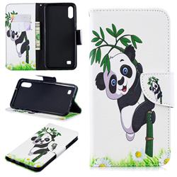 Bamboo Panda Leather Wallet Case for Samsung Galaxy A10