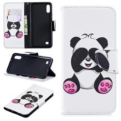 Lovely Panda Leather Wallet Case for Samsung Galaxy A10