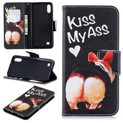 Lovely Pig Ass Leather Wallet Case for Samsung Galaxy A10