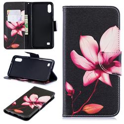 Lotus Flower Leather Wallet Case for Samsung Galaxy A10