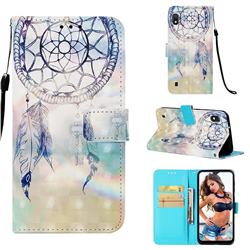 Fantasy Campanula 3D Painted Leather Wallet Case for Samsung Galaxy A10