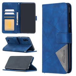 Binfen Color BF05 Prismatic Slim Wallet Flip Cover for Samsung Galaxy A10 - Blue