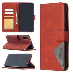 Binfen Color BF05 Prismatic Slim Wallet Flip Cover for Samsung Galaxy A10 - Brown