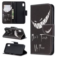 Crooked Grin Leather Wallet Case for Samsung Galaxy A10e