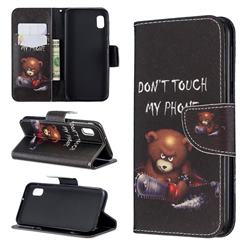 Chainsaw Bear Leather Wallet Case for Samsung Galaxy A10e