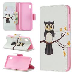 Owl on Tree Leather Wallet Case for Samsung Galaxy A10e