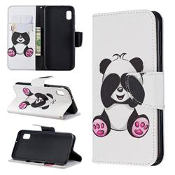 Lovely Panda Leather Wallet Case for Samsung Galaxy A10e