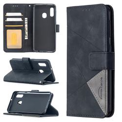 Binfen Color BF05 Prismatic Slim Wallet Flip Cover for Samsung Galaxy A10e - Black