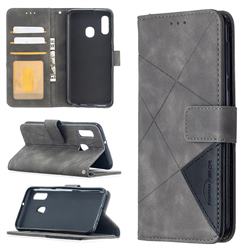 Binfen Color BF05 Prismatic Slim Wallet Flip Cover for Samsung Galaxy A10e - Gray
