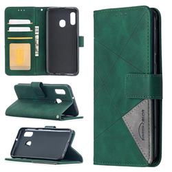 Binfen Color BF05 Prismatic Slim Wallet Flip Cover for Samsung Galaxy A10e - Green