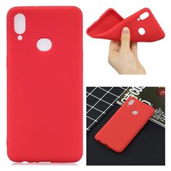 Candy Soft Silicone Protective Phone Case for Samsung Galaxy A10s - Red
