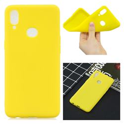 Candy Soft Silicone Protective Phone Case for Samsung Galaxy A10s - Yellow