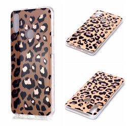 Leopard Galvanized Rose Gold Marble Phone Back Cover for Samsung Galaxy A10s