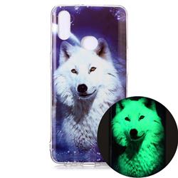Galaxy Wolf Noctilucent Soft TPU Back Cover for Samsung Galaxy A10s