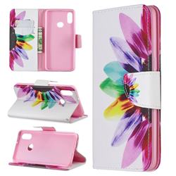 Seven-color Flowers Leather Wallet Case for Samsung Galaxy A10s