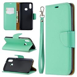 Classic Luxury Litchi Leather Phone Wallet Case for Samsung Galaxy A10s - Green