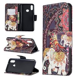 Totem Flower Elephant Leather Wallet Case for Samsung Galaxy A10s
