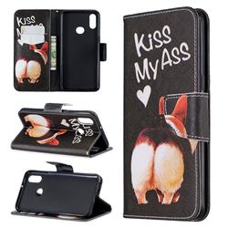 Lovely Pig Ass Leather Wallet Case for Samsung Galaxy A10s