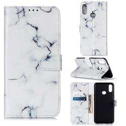 Soft White Marble PU Leather Wallet Case for Samsung Galaxy A10s