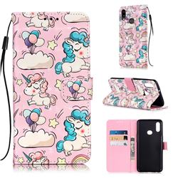 Angel Pony 3D Painted Leather Wallet Case for Samsung Galaxy A10s