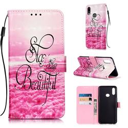 Beautiful 3D Painted Leather Wallet Case for Samsung Galaxy A10s