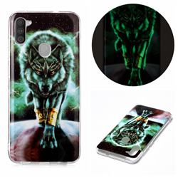 Wolf King Noctilucent Soft TPU Back Cover for Samsung Galaxy A11