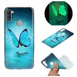 Butterfly Noctilucent Soft TPU Back Cover for Samsung Galaxy A11