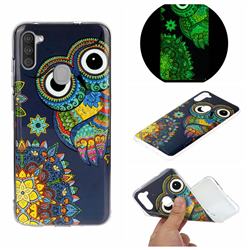 Tribe Owl Noctilucent Soft TPU Back Cover for Samsung Galaxy A11