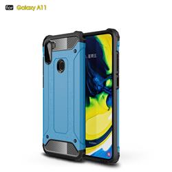 King Kong Armor Premium Shockproof Dual Layer Rugged Hard Cover for Samsung Galaxy A11 - Sky Blue