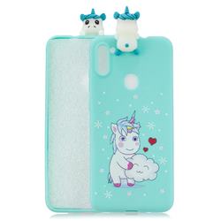 Heart Unicorn Soft 3D Climbing Doll Soft Case for Samsung Galaxy A11