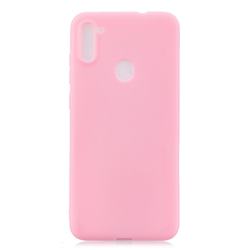 Candy Soft Silicone Protective Phone Case for Samsung Galaxy A11 - Dark Pink