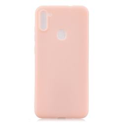 Candy Soft Silicone Protective Phone Case for Samsung Galaxy A11 - Light Pink