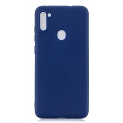 Candy Soft Silicone Protective Phone Case for Samsung Galaxy A11 - Dark Blue