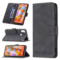 Binfen Color RFID Blocking Leather Wallet Case for Samsung Galaxy A11 - Black
