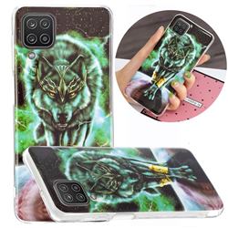 Wolf King Noctilucent Soft TPU Back Cover for Samsung Galaxy A12
