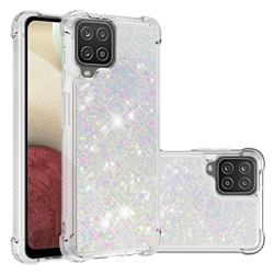 Dynamic Liquid Glitter Sand Quicksand Star TPU Case for Samsung Galaxy A12 - Pink