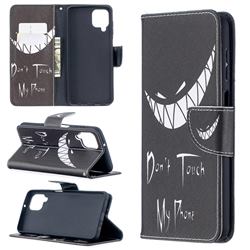 Crooked Grin Leather Wallet Case for Samsung Galaxy A12