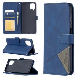 Binfen Color BF05 Prismatic Slim Wallet Flip Cover for Samsung Galaxy A12 - Blue