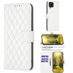 Binfen Color BF-14 Fragrance Protective Wallet Flip Cover for Samsung Galaxy A12 - White