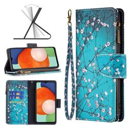Blue Plum Binfen Color BF03 Retro Zipper Leather Wallet Phone Case for Samsung Galaxy A13 4G
