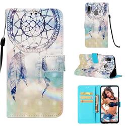 Fantasy Campanula 3D Painted Leather Wallet Case for Samsung Galaxy A20