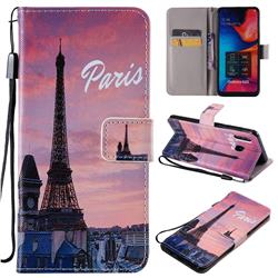 Paris Eiffel Tower PU Leather Wallet Case for Samsung Galaxy A20