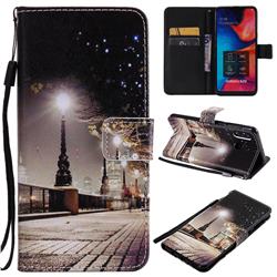 City Night View PU Leather Wallet Case for Samsung Galaxy A20