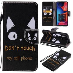 Cat Ears PU Leather Wallet Case for Samsung Galaxy A20